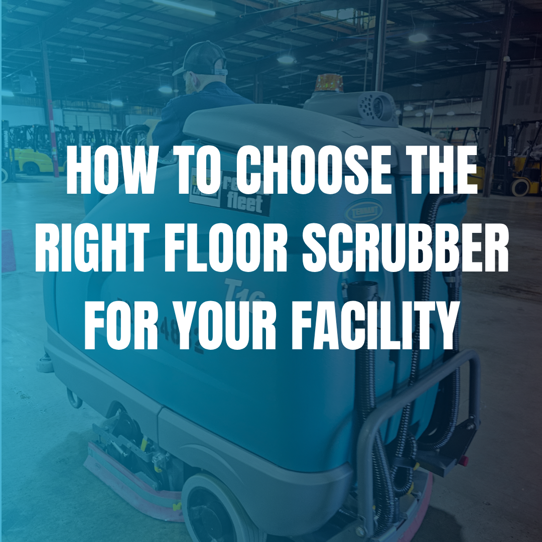 blog graphic thumbnail with bold white text over an image of a floor scrubber in a warehouse