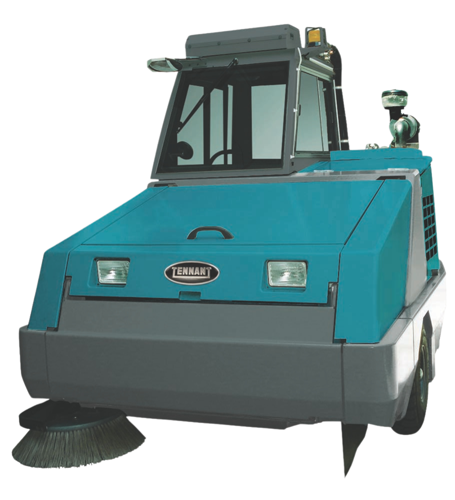 Floor cleaning solutions for mining facilities using a heavy-duty industrial sweeper for large, rugged work areas.
